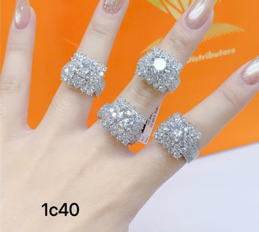 Nhẫn 610 Mẫu Trắng 43
