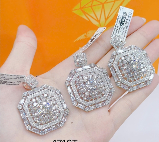 Bông Tai Vàng 610 Mẫu Trắng 12